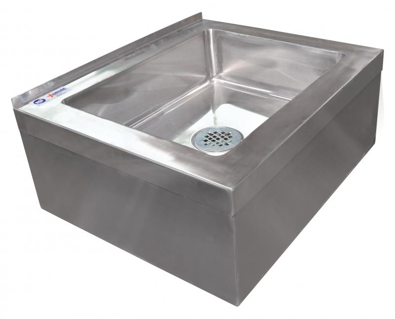 Stainless Steel Mop Sink with Drain Basket 1 Stainless Steel Mop Sink with Drain Basket